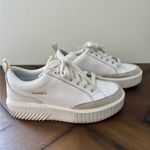 Sorel Women's ONA Ave Low Bleached White & Ceramic Sneakers